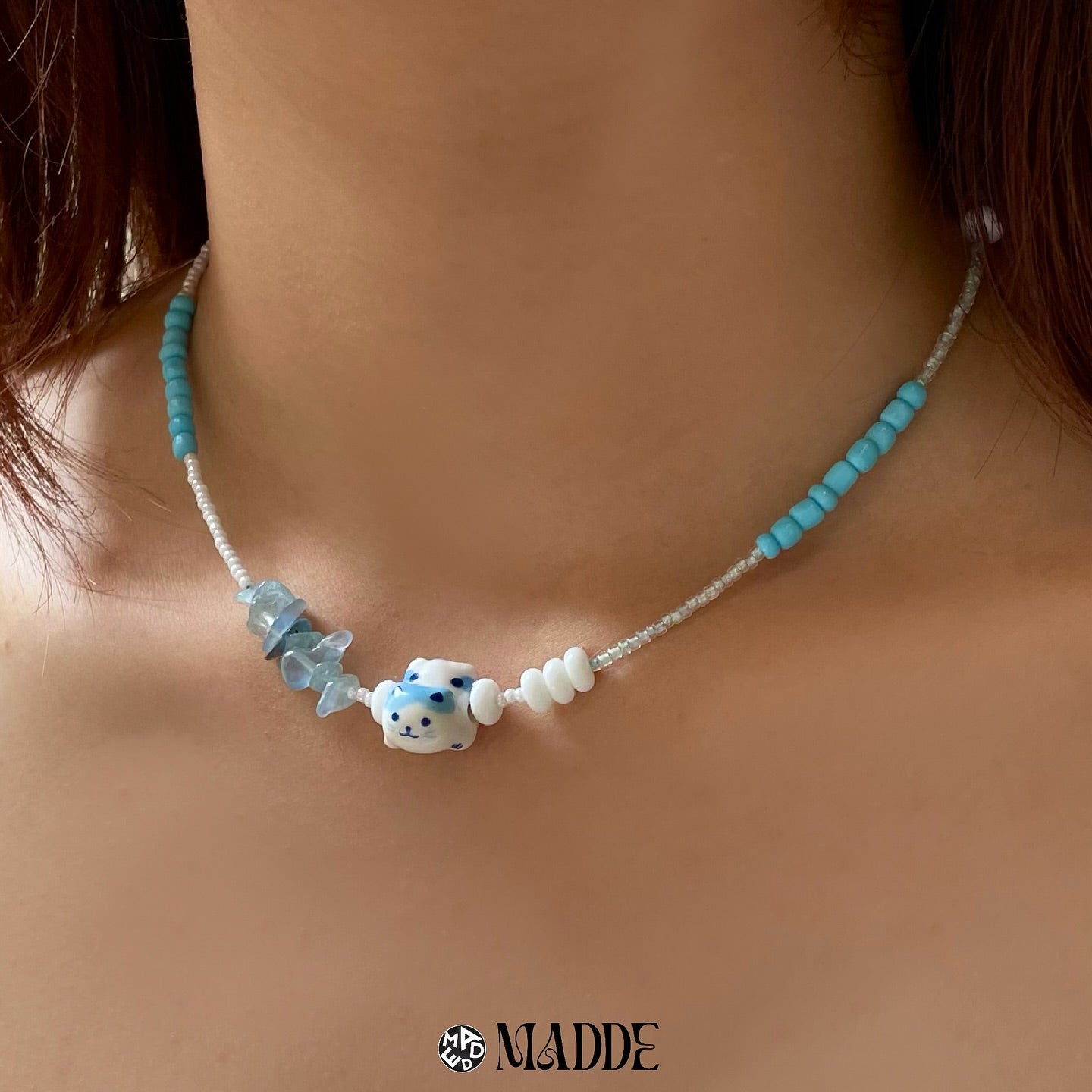 Lucky Charm Cat Bead Necklaces collection